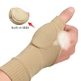 thumbnail image 3 of Guantes de mano para entrenamiento de muñeca con compresión para dedos grandes, color negro, transpirables, para deportes y teclado de computadora, 3 of 5