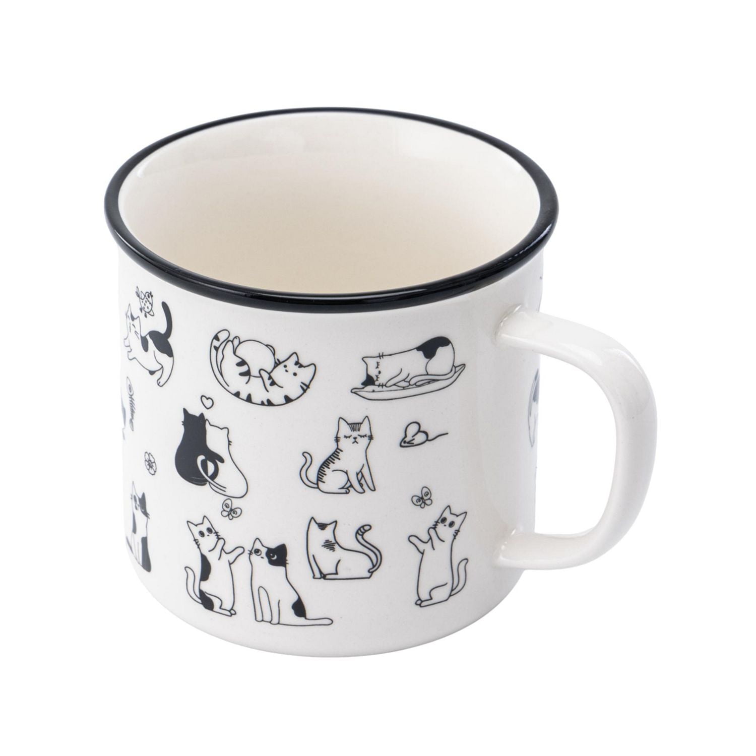 Mainstays Tasse en céramique pour chats, 20,96 oz, 1 Pièce Tasse, céramique