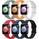 thumbnail image 3 of Paquete de 6 correas deportivas compatibles con Apple Watch Band 38 mm, 40 mm, 41 mm, 42 mm, 44 mm, 45 mm, 49 mm, correa de silicona suave impermeable compatible con iWatch Apple Watch Series 9 Ultra, 3 of 4