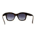 thumbnail image 4 of Womens Thick Horn Rim Hipster Boyfriend Sunglasses Black Tort Smoke, 4 of 4