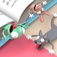 thumbnail image 5 of Juego de 8 Marcadores de Libros de Animales de Dibujos Animados 3D para Niños Marcapáginas Lindos y Divertidos de Novedad Marcapáginas de Lectura de Animales Aplastados Papelería Regalos para Niños, 5 of 5