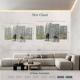 thumbnail image 4 of Elephant Stock An Evening Out Blue Wall Art - Horizontal Multi Panel Canvas - Living Room Wall Decor - City Multi Panel - Blue And Green Decor By Julia Purinton - 75" x 48", 4 of 8