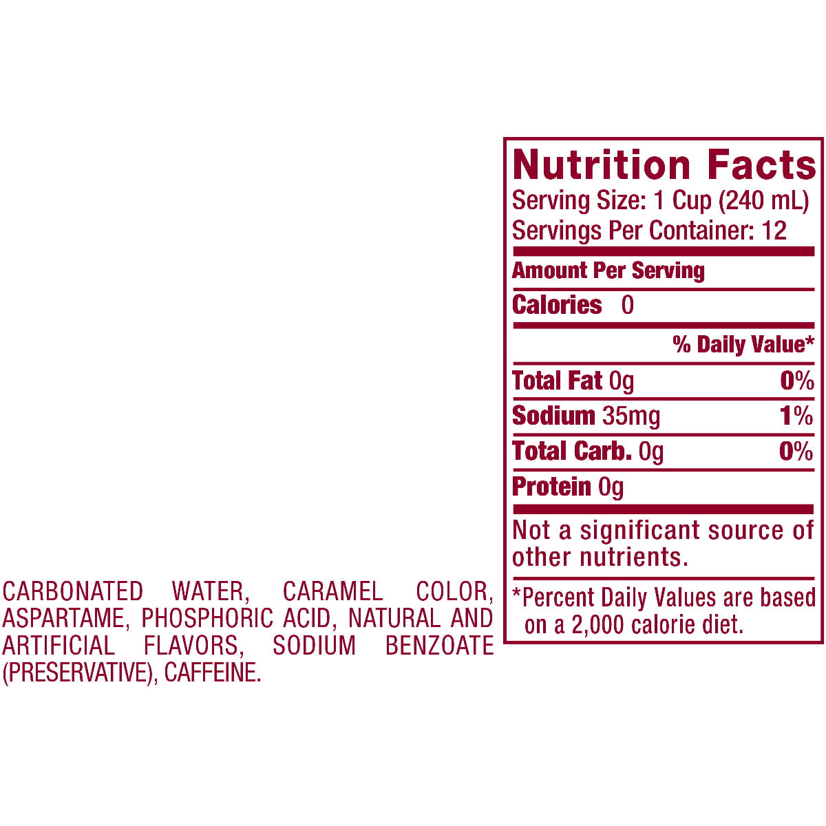 32 Diet Dr Pepper Nutrition Label - Labels Database 2020
