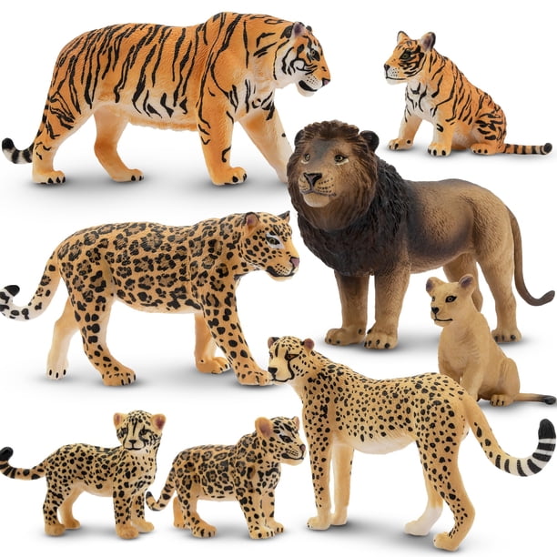 Set de figuras de animales Toymany, 8 unidades, de 2 a 5 años, con animales bebés