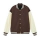 thumbnail image 1 of Autumn/Winter 380g Solid Color Heavyweight Thick Cotton Jacket Baseball Style Japanese Loose Drop Shoulder Men's Sweatshirt Couple Outfit, 1 of 4