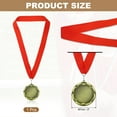 thumbnail image 2 of Uxcell Award Medal, Place Winner Medal with Red Ribbon Prize Medal for Competitions Sport Gold, 2 of 7
