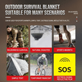 thumbnail image 4 of ROSEXIXI Survival Gear, 10-Pack Emergency Blankets 82" x 63" - Waterproof Heat-Reflective Thermal Blankets for Outdoor Hiking, First Aid Kits & Bug Out Bag Supplies, 4 of 6