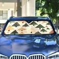 thumbnail image 4 of Vintage Christmas Trees Car Windshield Sun Shade Foldable Car Front Window Visor Heat and UV Protection 55x27.6, 4 of 8