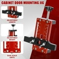 thumbnail image 3 of Cabinet Door Mounting Jig Adjustable Cabinet Door Installation Locator Aluminum Alloy Hinge Installation Jig Tool Portable Woodworking Cabinet Mounting Positioner for Cabinet Door, 3 of 9