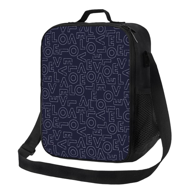 Fotbe LOVE Lonchera Bolsa de Almuerzo para Hombres y Mujeres, Lonchera de Gran Capacidad, Bolsa de Almuerzo Reutilizable, Bolsa Térmica Aislante