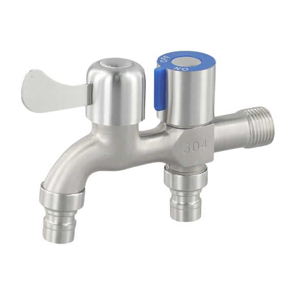 Mop Pool Faucet Stainless Steel Double Open Washing Machine Faucet Quick Open Outdoor Faucet Pool Single Cold Water Tap