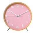 thumbnail image 1 of Reloj de mesa, fuente de alimentación de batería silenciosa de madera, reloj de mesa, reloj de pared redondo para niños, 1 of 5