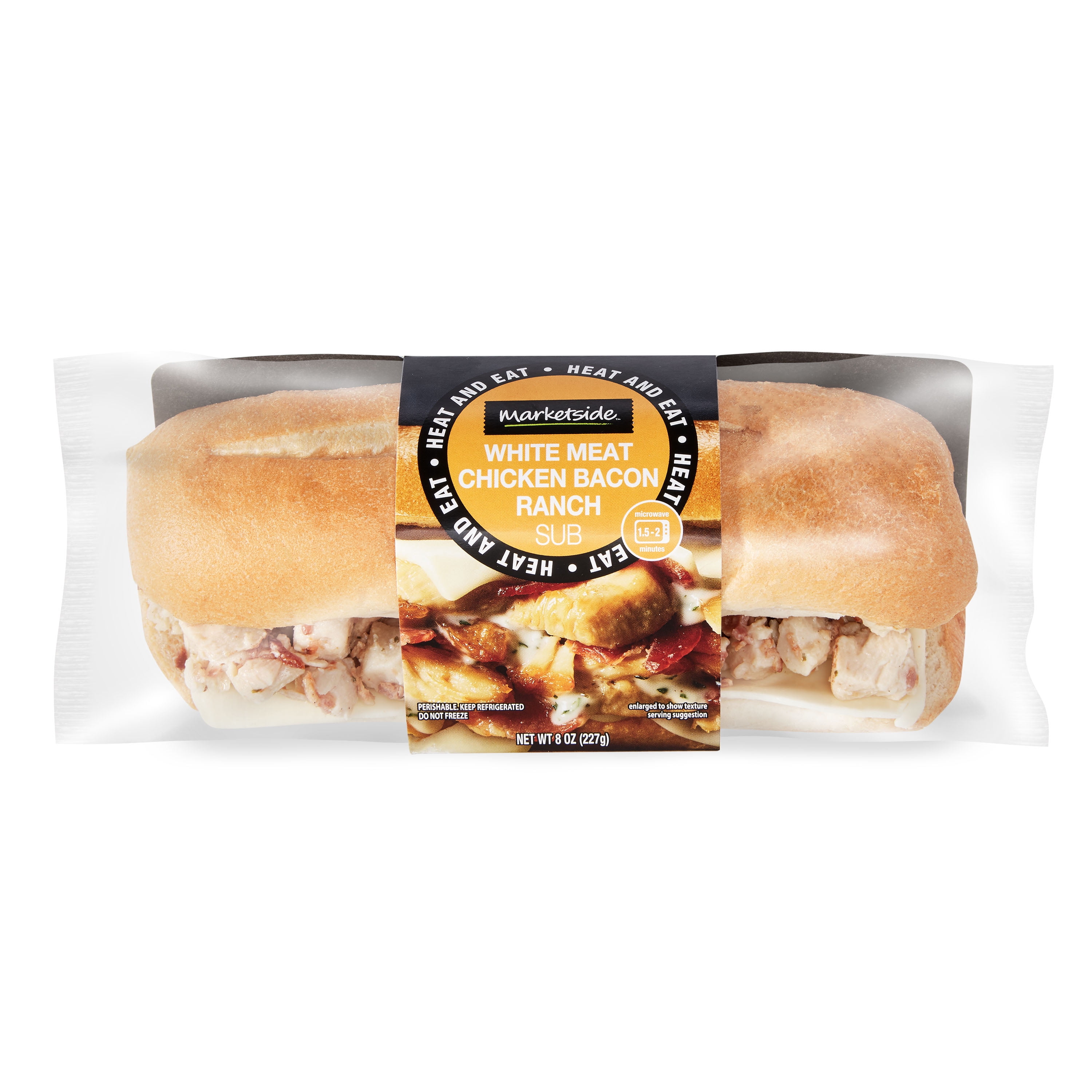 Marketside Chicken Bacon Ranch Sub Sandwich, 8 oz, 1 Count