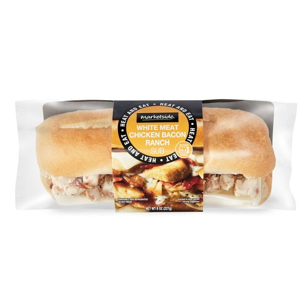 Marketside White Meat Chicken Bacon Ranch Sub, 8 oz
