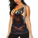 thumbnail image 1 of Fotbe Prairie Meditating Raccoon Blusas Sin Mangas para Mujer – Estilo Casual, Corte Suelto, Slim-Fit, Cuello Redondo Deportivo, Tops de Verano para Gimnasio y Yoga-X-Large, 1 of 7