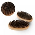 thumbnail image 1 of Cepillo de barba para hombres, Peine barba, Cepillo de la barba, hombres Natural Faux jabalí cerda mango de madera bolsillo bigote barba cepillo Peine Amonsee No, 1 of 5