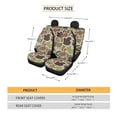 thumbnail image 6 of HUISEFOR 4 Pcs Camo Duck Car Seat Cover Full Set Elastic Polyester Breathable, Soft Easy to Installation, Front and Back Split Bench Protector, Universal Fit for Cars SUV, 6 of 6