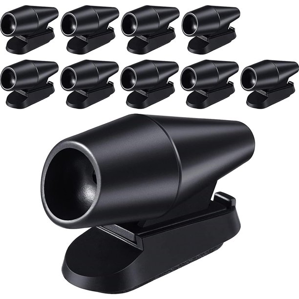 Silbato de ciervo, 10 piezas, silbatos para evitar colisiones, silbatos de ciervo para automóviles, dispositivos de advertencia de ciervos, alerta de animales para automóviles y motocicletas (negro)