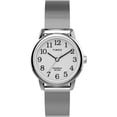 thumbnail image 1 of Timex TW2U079009J 25 mm Womens Easy Reader Silver-Tone Mesh Watch, 1 of 5