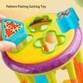 thumbnail image 4 of Montessori Activity , Exercise Coordination Geometric Matching Blocks Shape Sorting Toy Plastic Double Sided Rotating Lid  For Kindergarten, 4 of 8
