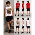 thumbnail image 2 of Quad Seven Boys Shorts Set Athletic Dry Fit Graphic Tees Tank Tops & Basketball Shorts 3 Piece, 2 of 7