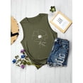 thumbnail image 4 of ZXSXSY Womens Graphic Tank Tops Summer Casual Crew Neck Sleeveless Tops Floral Print Vests, 4 of 6