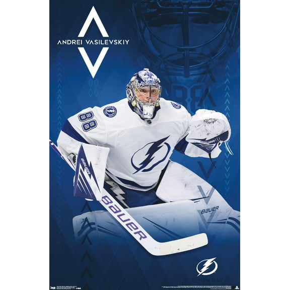 NHL Tampa Bay Lightning - Andrei Vasilevskiy 19 Wall Poster, 22.375" x 34"