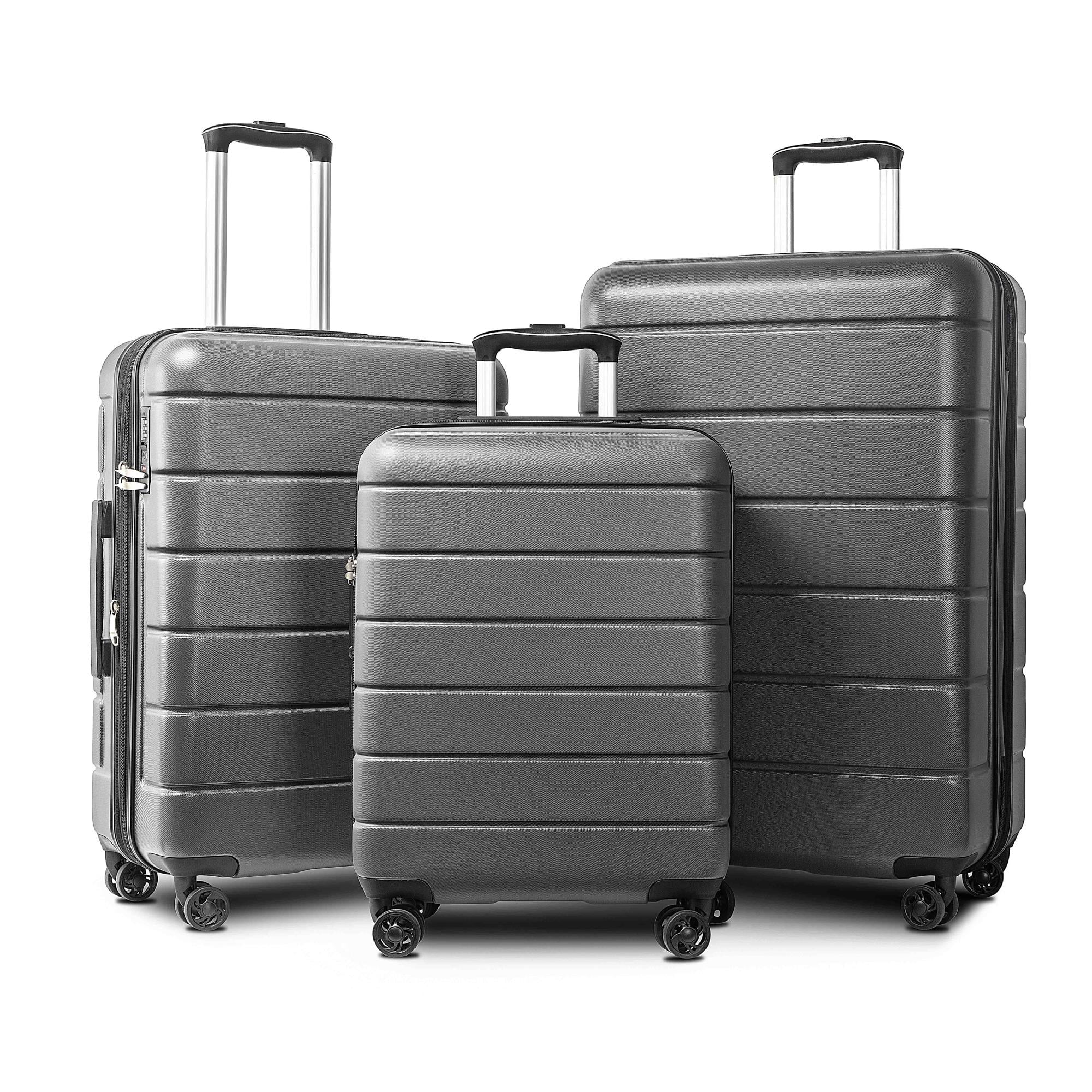 Buy Zimtown 3 Pieces Travel Luggage Set Bag ABS Trolley Carry On ...