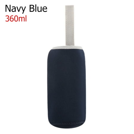 

Useful Sport Camping Accessories Pouch Portable Water Bottle Cover Vacuum Cup Sleeve Water Bottle Case Glass Bottle Cover NAVY BLUE 360ML
