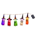 thumbnail image 3 of Sombreros Bruja Fantasma Colgantes para Halloween Con Cadena Luces Jardín (coloridos), 3 of 4