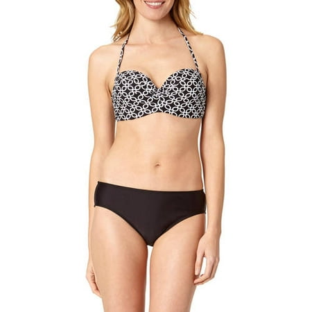Collections By Catalina Women's Terrace Geo Swim Top & Swim Bottom Value Bundle