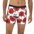 thumbnail image 2 of Xecao Hand Drawn Tomatoes Print Boxer Briefs for Men's Stretch Moisture-Wicking Underwear, Mid-Rise Classics breathable fabric, 2 of 7