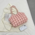 thumbnail image 4 of Bolsa De Hombro Bolso de mano para mujer, bolso de mano sólido de ocio acolchado coreano, bolso de mano para mujer (rosa) Ehuebsd Para Estrenar, 4 of 9
