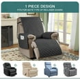 thumbnail image 3 of Aorsher 100% Waterproof Recliner Chair Cover, Washable Recliner Chair Seat Cover, Non-Slip Reclining Cover with Elastic Straps for Kids, Pets, 3 of 14