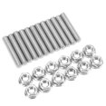 thumbnail image 1 of Kit de Tête de Cylindre, Kit de Goujon de Collecteur d'Échappement 12 Pcs Poli Fixation Serrée pour LSX LS1 LS2 LS3 LS6 LS7, 1 of 8