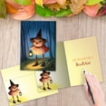thumbnail image 3 of Tree-Free Greetings Halloween Greeting Card 2 Pack, 100% Recycled Paper, 5x7, Chick or Tweet (GT63133), 3 of 7