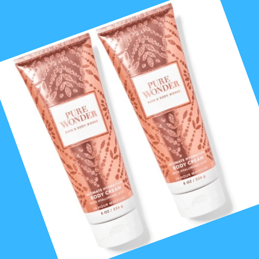 Bath & Body Works Pure Wonder Body Cream 8oz Lot of 2