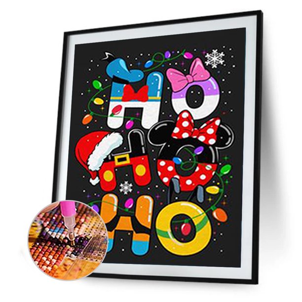 Cuadros Decorativos 5D DIY diamante pintura dibujos animados Hohoho completo redondo taladro mosaico arte imagen Sywqhk Nuevos Originales