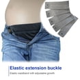 thumbnail image 4 of BrowQuartz Comfortable Trimester Pants Extender Pant Button Extenders with Buttons Holes Clothes Extension Jeans Accessory light gray, 4 of 6
