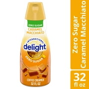 International Delight Zero Sugar Caramel Macchiato Coffee Creamer, 32 fl oz Bottle