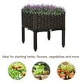 thumbnail image 5 of Outsunny Raised Garden Bed with Legs, Self-Watering Planter Box Raised Bed to Grow Flowers, Herbs & Vegetables, Brown, 5 of 9