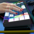 thumbnail image 4 of Membrane Gaming Keyboard, 68 Keys RGB Backlit Computer Keyboard, Contrast Color USB Wired Keyboard with Multimedia Keys, for Win System Office Family, 4 of 7