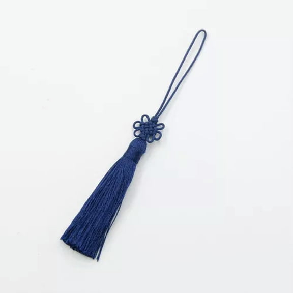 U8MO Tassel Craft Jewelry Making DIY Pendant Curtain Ornaments Tassels Chinese Knot-2# navy