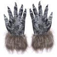 thumbnail image 1 of Guantes de para Halloween, disfraz de hombre , guantes de regalo, manos de , patas, guantes de garra para cosplay, juegos de Salvador Dali Guantes de lobo de Halloween, 1 of 9