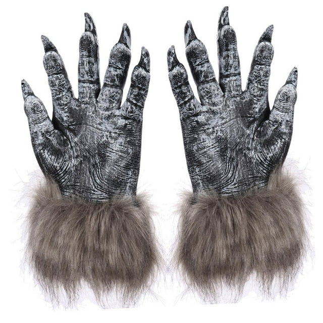 Guantes de para Halloween, disfraz de hombre , guantes de regalo, manos de , patas, guantes de garra para cosplay, juegos de Salvador Dali Guantes de lobo de Halloween