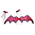 thumbnail image 2 of Accesorios de disfraz de ala de murciélago, accesorios de fotografía para niñas y niños, ala de pájaro para Halloween, fiesta de disfraces, juego de r, 2 of 8