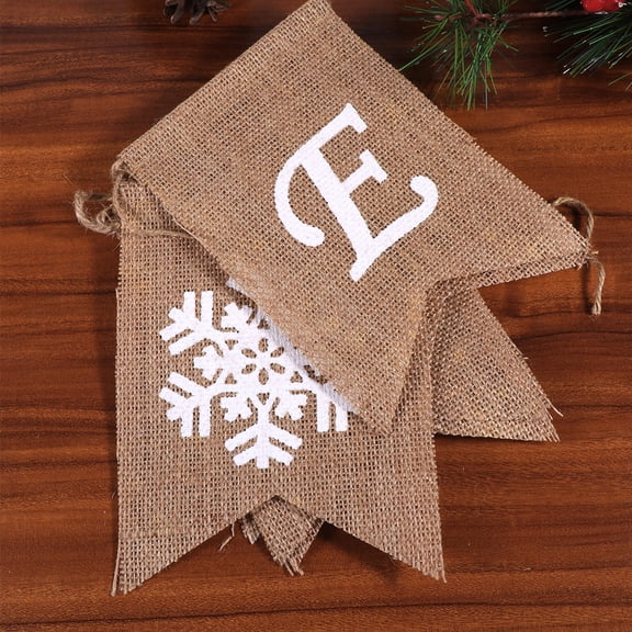 MLINS 2 Meters Noel Decoration Swallowtail Flag NOEL Banners Rustic Garland