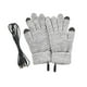 thumbnail image 5 of Guantes calefactables con USB, elásticos, de dedos completos, eléctricos y cálidos para pantallas táctiles. Gris, 5 of 9