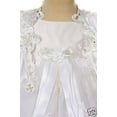 thumbnail image 3 of New Baby Infant Girl Toddler Christening Baptism Bonnet Formal Dress White 0-18M, 3 of 9