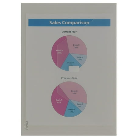(6 pack) The original See-thru PolyEnvelope Smoke-gray w velcro by Itoya sold in 6s - 8.5x11